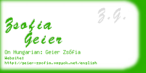 zsofia geier business card