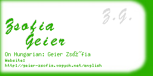 zsofia geier business card